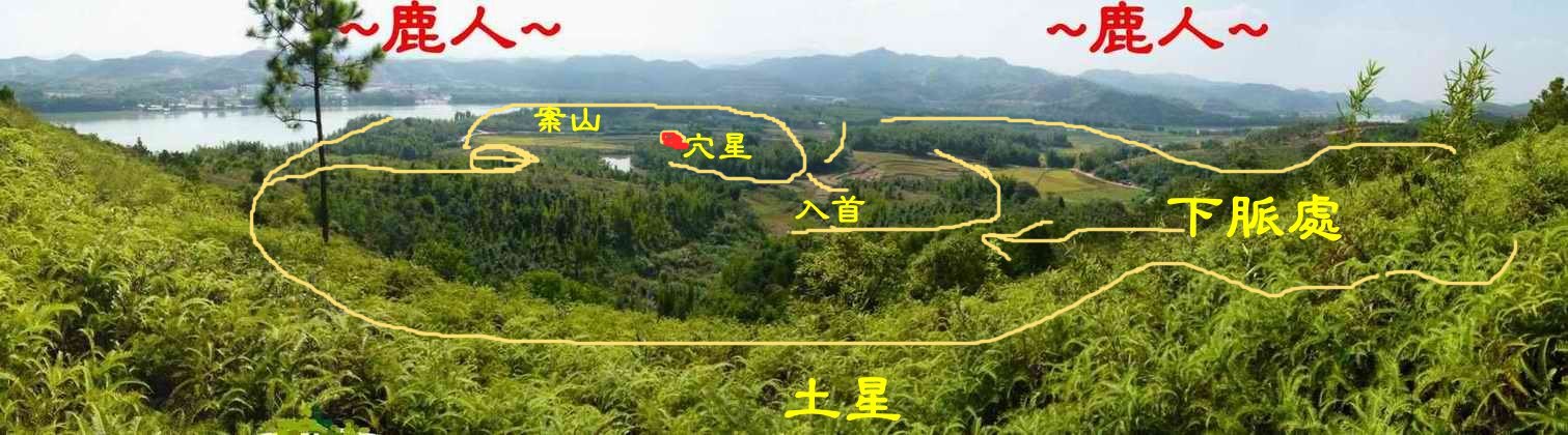 A1_1於父母山頂側面俯視下脈與穴場全景(標示).JPG