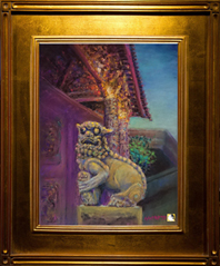 [畫作]廟獅50x65cm粉彩 2017參賽入圍s.jpg